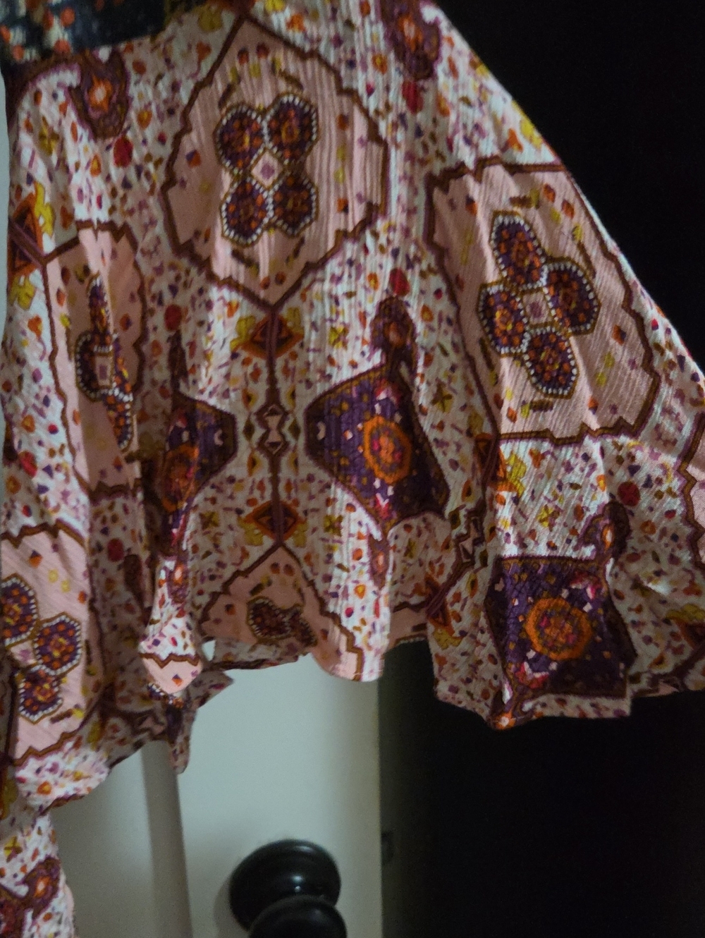 Boho Floral Print Kimono Duster - Picture 4 of 8